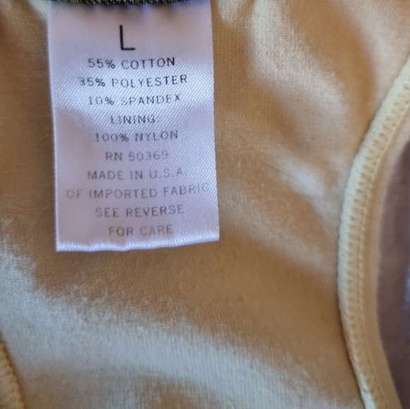 Jacques Morét Yellow Workout Top - Picture 5 of 6